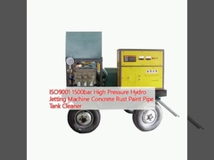 ISO9001 1500bar Tekanan Tinggi Hydro Jetting Machine Pembersih Tangki Pipa Cat Karat Beton
