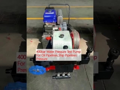 Pompa Uji Tekanan Air 400bar Untuk Pipa Minyak Tekanan Pipa Kapal
